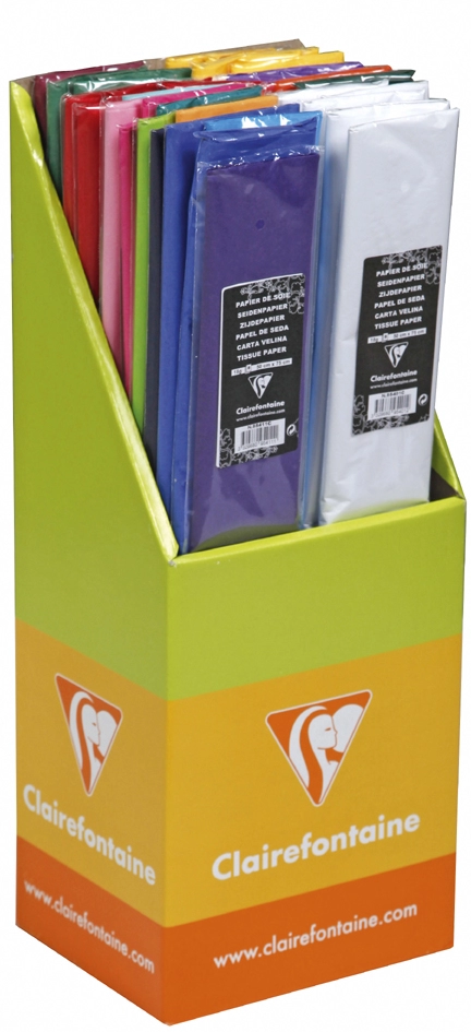 Een clairefontaine zijdevloeipapier 40 stuks display koop je bij NiceSupplies.nl