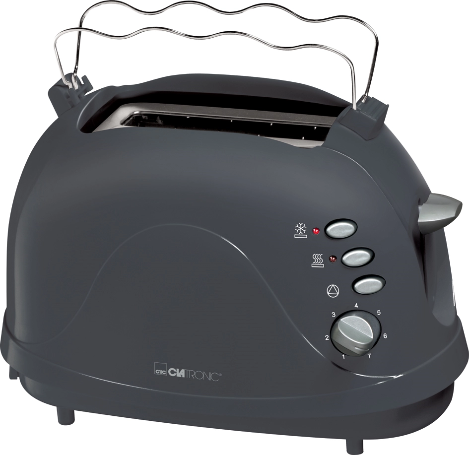 Een clatronic 2-ruiten-toaster ta 3565 grijs koop je bij NiceSupplies.nl