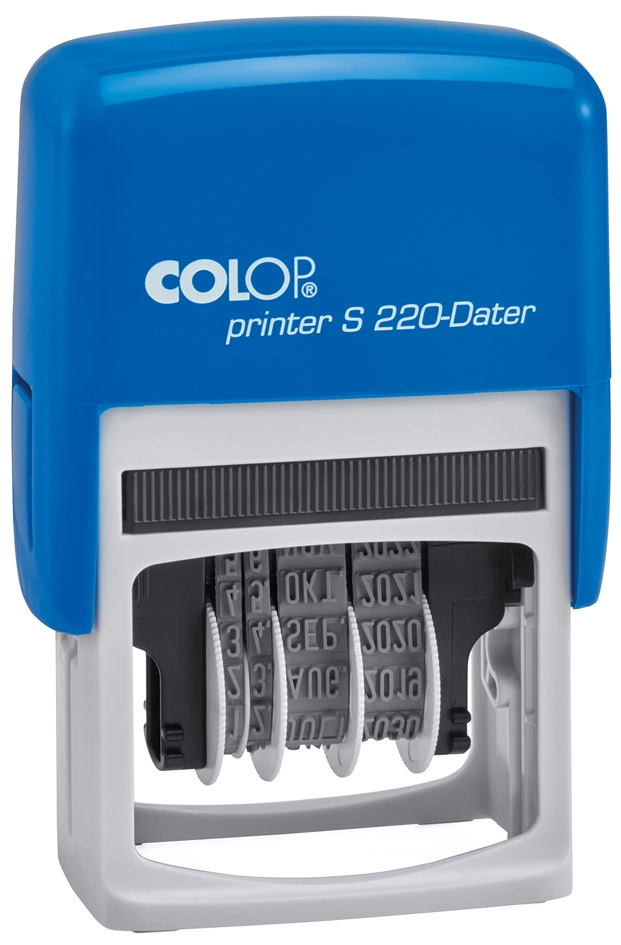 Een colop datumstempel printer s220 blauw/grijs koop je bij NiceSupplies.nl