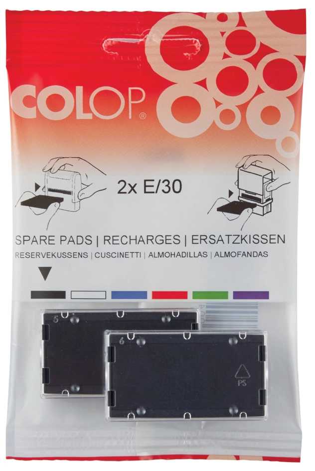 Een colop stempelkussen e-2800 blauw 2 stuks koop je bij NiceSupplies.nl