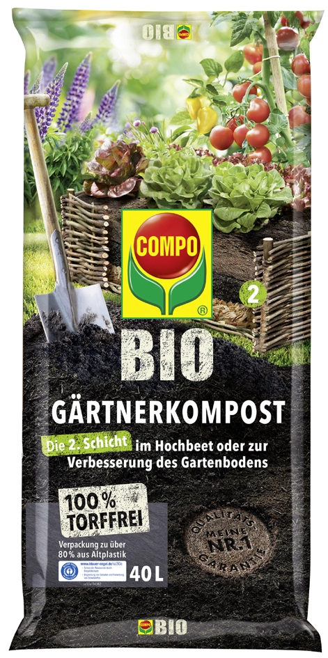 Een compo bio gärtnerkompost 40 liter koop je bij NiceSupplies.nl