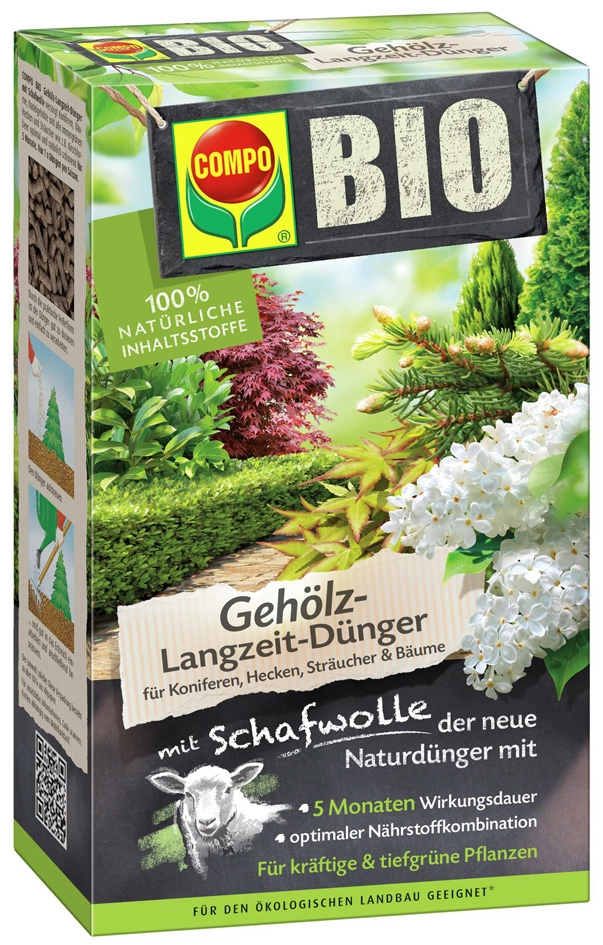 Een compo bio gehölz langwerkzame meststof met schapenwol 2 kg koop je bij NiceSupplies.nl