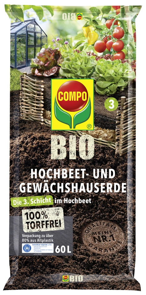 Een compo bio hochbeet-en gewächshauserde torffrei 60 liter koop je bij NiceSupplies.nl