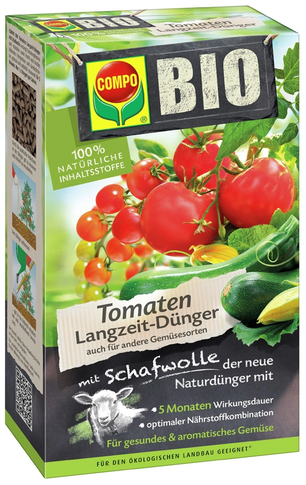 Een compo bio tomaten langwerkzame meststof met schapenwol 750gr koop je bij NiceSupplies.nl