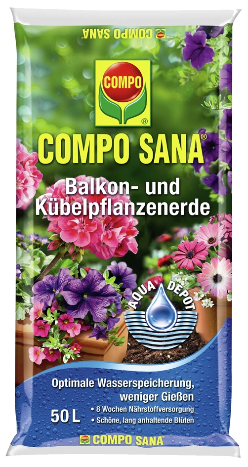 Een compo sana balkon-en k?belplantenaarde 50 liter koop je bij NiceSupplies.nl