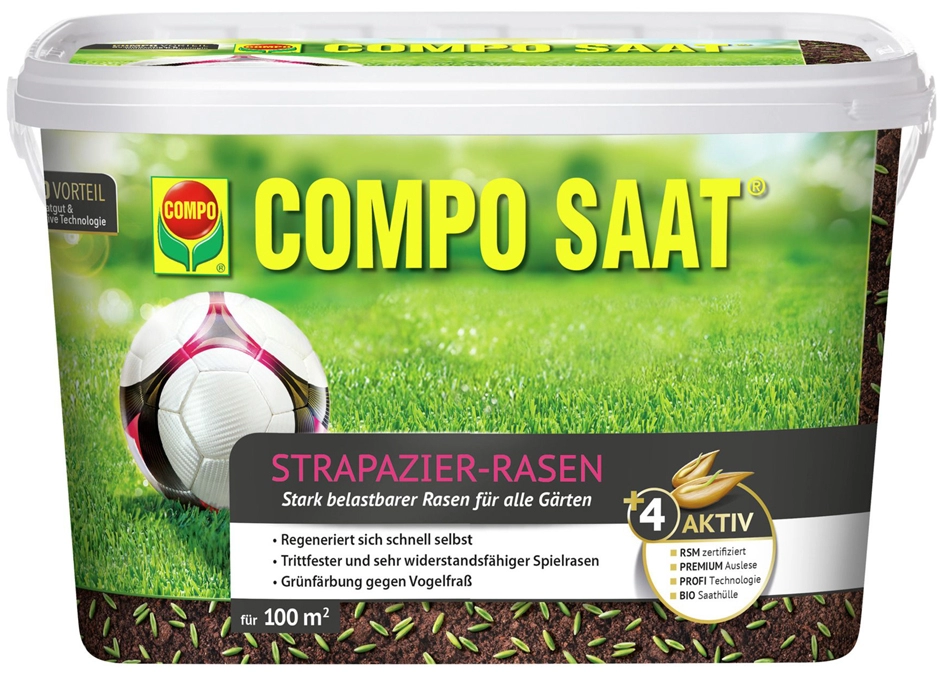 Een compo zaad strapazier-rasen 2 kg emmer voor 100m2 koop je bij NiceSupplies.nl