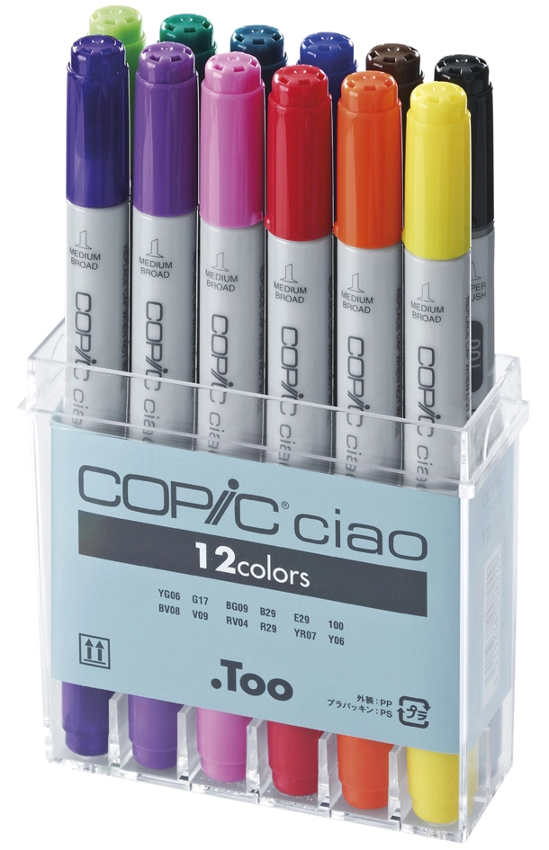 Een copic marker ciao 12 stuks set koop je bij NiceSupplies.nl