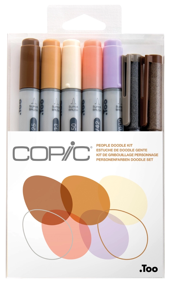 Een copic marker ciao 7er set doodle kit people koop je bij NiceSupplies.nl