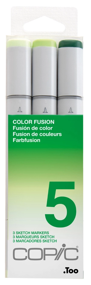 Een copic marker sketch 3 stuks set color fusion 5 koop je bij NiceSupplies.nl