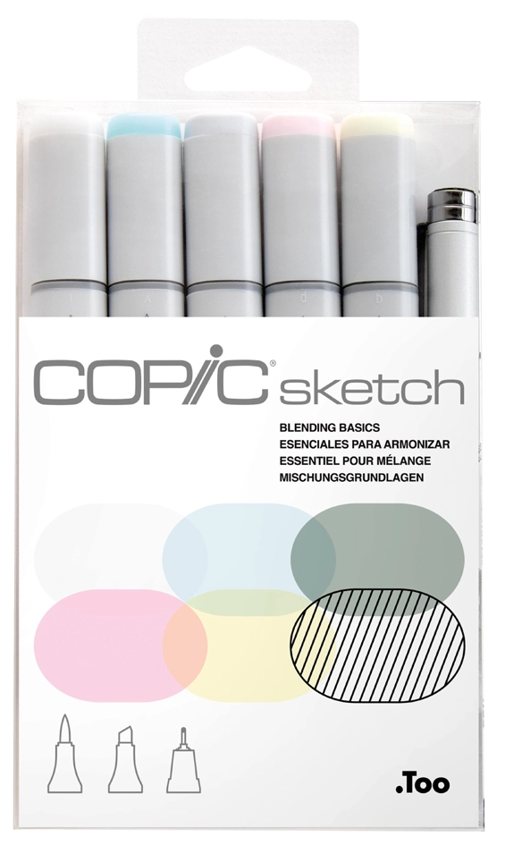 Een copic marker sketch 6 stuks set blending basic koop je bij NiceSupplies.nl