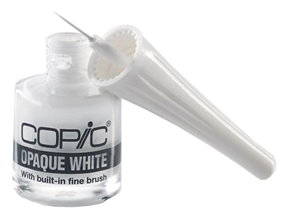 Een copic opaque white flacon inkl penseel inhoud 6 ml koop je bij NiceSupplies.nl