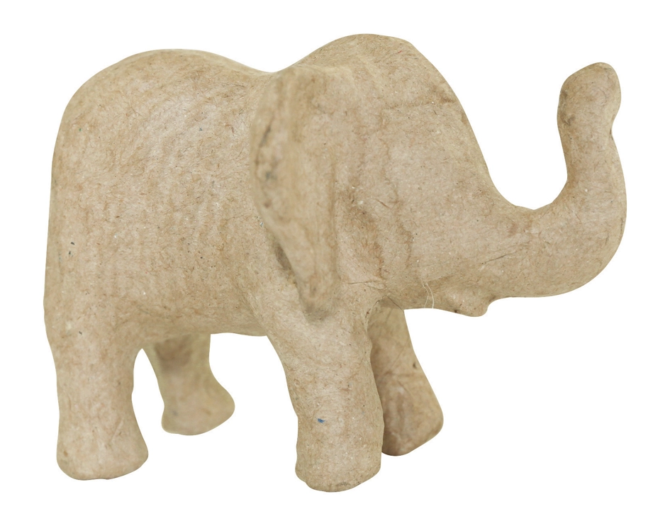 Een décopatch papier-mache-figuur elefant 70 mm koop je bij NiceSupplies.nl