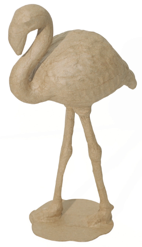 Een décopatch papier-mache-figuur flamingo 270 mm koop je bij NiceSupplies.nl