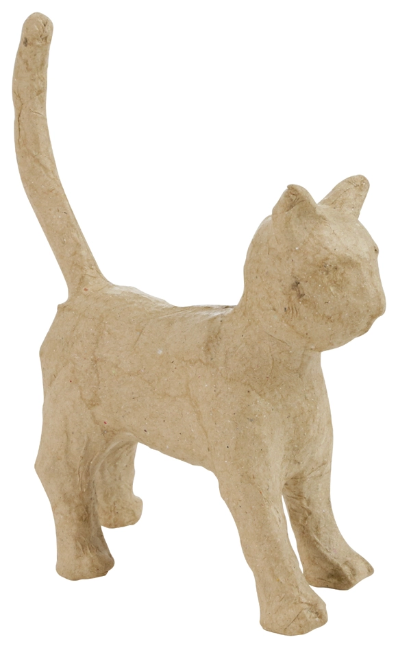 Een décopatch papier-mache-figuur katze 130 mm koop je bij NiceSupplies.nl