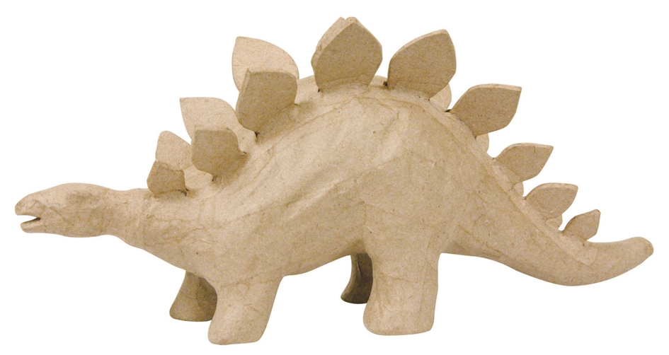 Een décopatch papier-mache-figuur stegosaurus 150 mm koop je bij NiceSupplies.nl