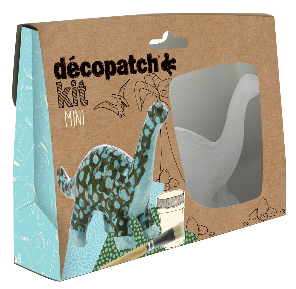 Een décopatch papier-mache-set dinosaurier 5-delig koop je bij NiceSupplies.nl