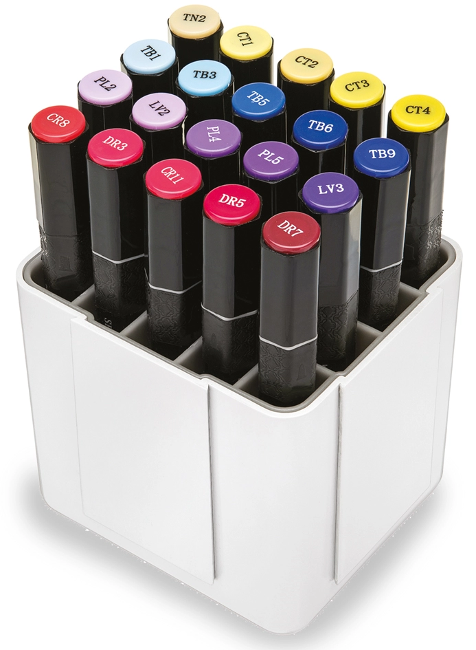 Een deflecto marker-organizer wit koop je bij NiceSupplies.nl