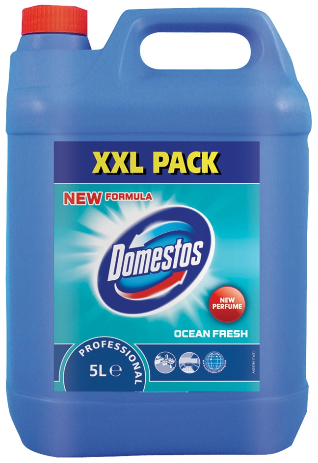 Een domestos professional oppervlak-reiniger ocean fresh 5 l koop je bij NiceSupplies.nl