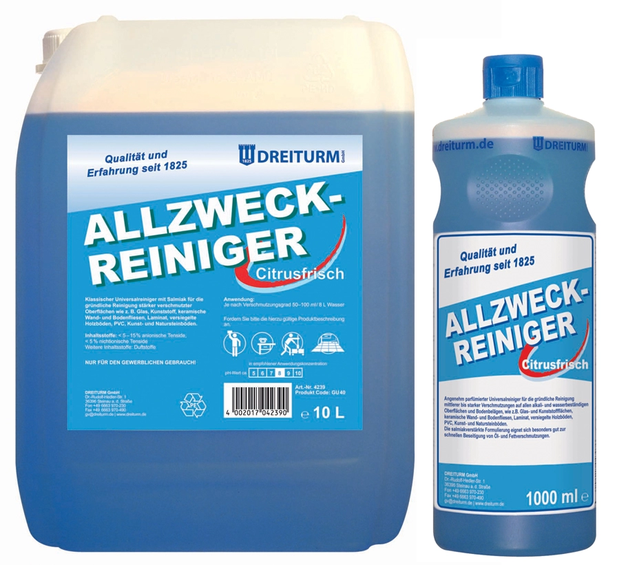 Een dreiturm allesreiniger met salmiak 10 liter koop je bij NiceSupplies.nl