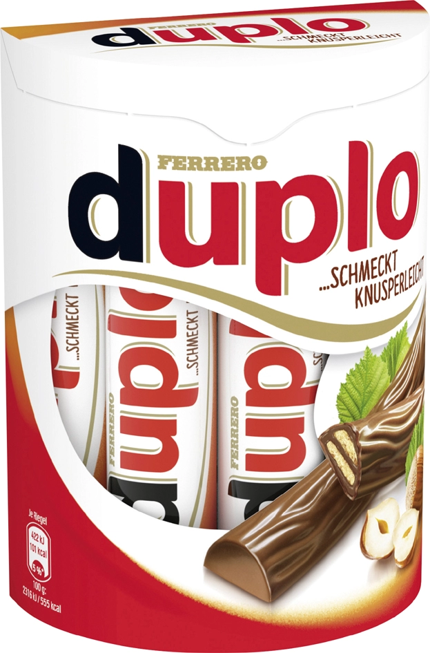 Een duplo chocoriegel 10 stuks box inhoud 182 g koop je bij NiceSupplies.nl