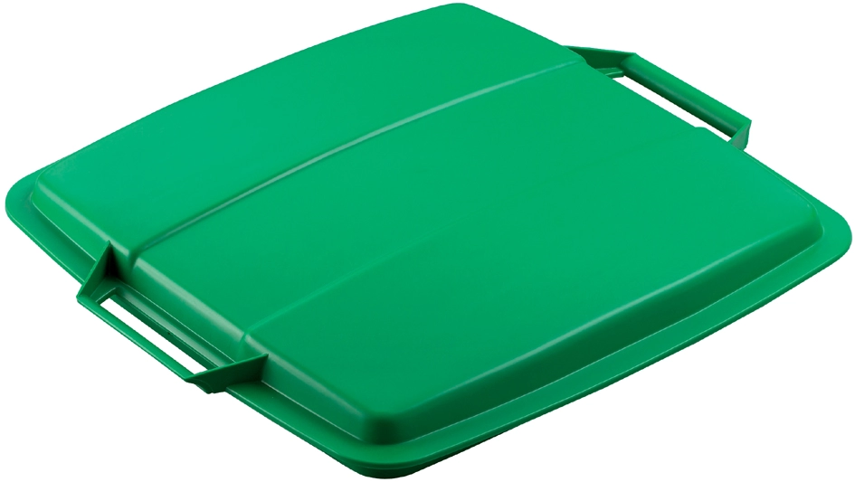 Een durable deksel durabin lid 90 vierkant groen koop je bij NiceSupplies.nl