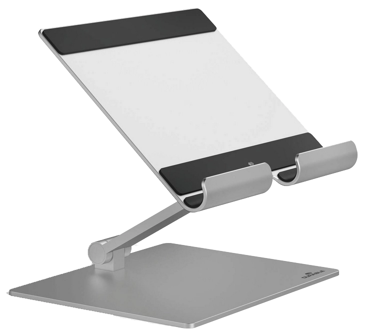 Een durable tablet-standaard rise metallic zilver koop je bij NiceSupplies.nl