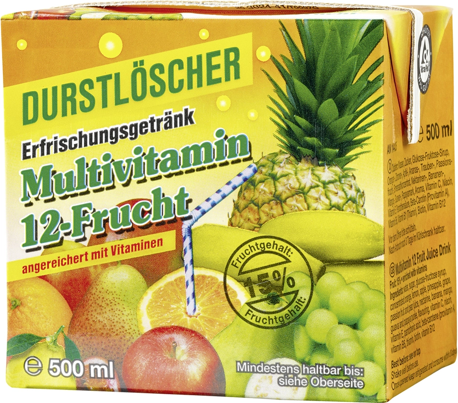 Een durstlöscher frisdrank multivitamin 12-frucht koop je bij NiceSupplies.nl