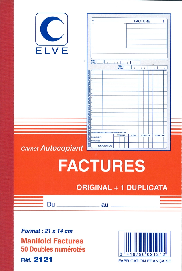 Een elve manifold factures 210x140mm duplo koop je bij NiceSupplies.nl