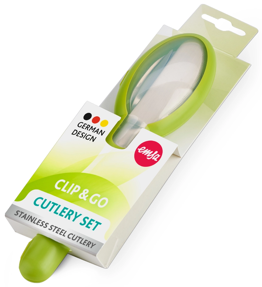 Een emsa bestek-set clip & go 3-delig met etui groen koop je bij NiceSupplies.nl