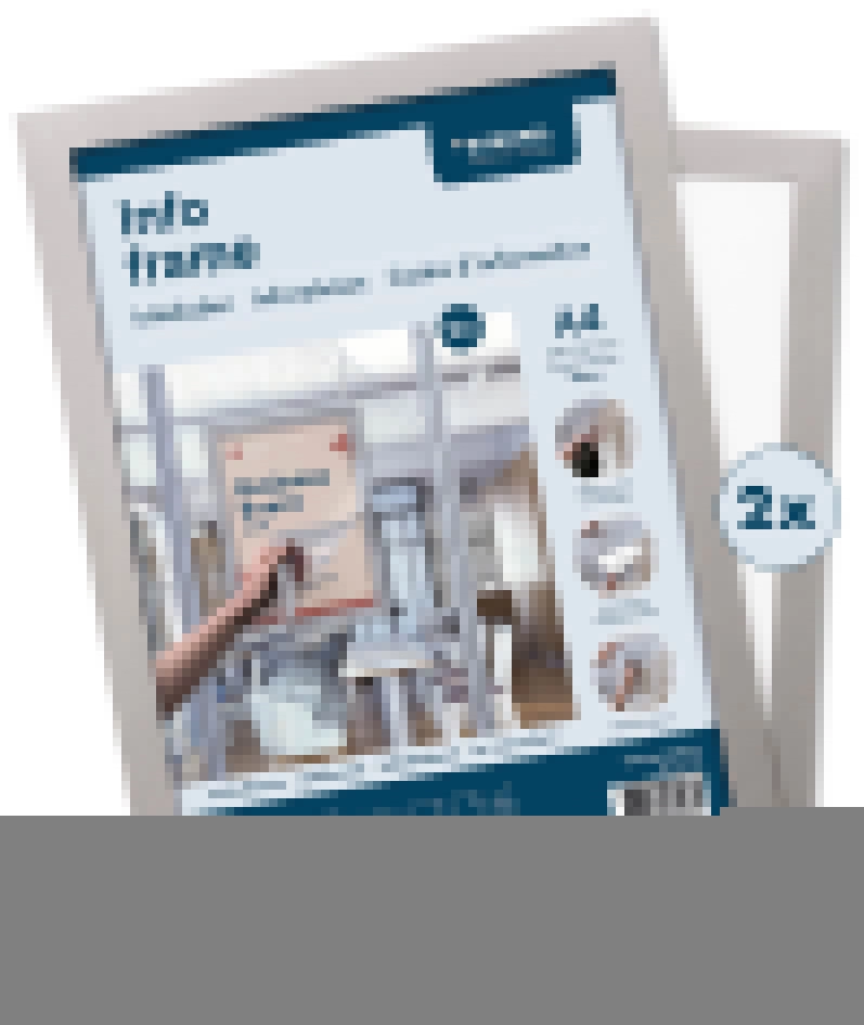 Een europel magnetische frames info frame din a4 rood koop je bij NiceSupplies.nl