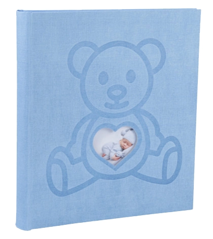 Een exacompta babyalbum teddy 290x320 mm lichtblauw koop je bij NiceSupplies.nl