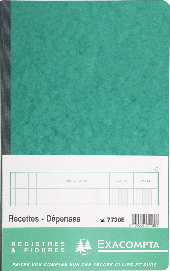 Een exacompta kantoorboek recettes et dépenses 210x190mm koop je bij NiceSupplies.nl