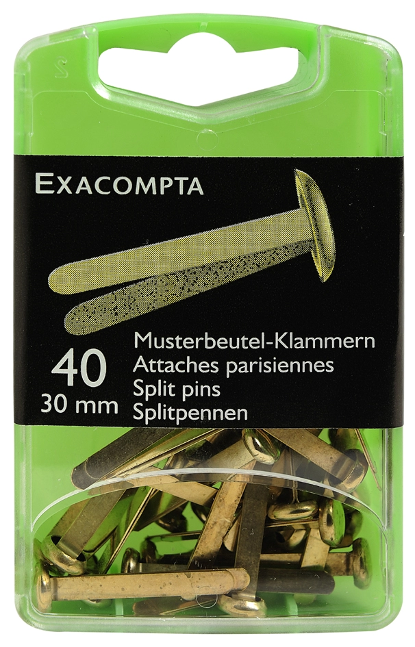 Een exacompta rundkopf-musterzakklammern van messing 30 mm koop je bij NiceSupplies.nl