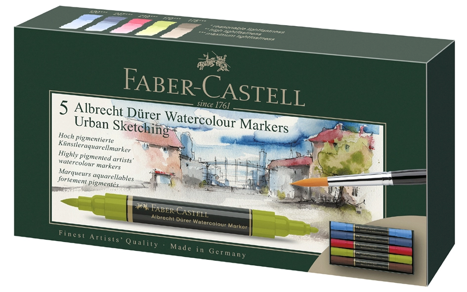 Een faber-castell aquarelmarker albrecht dÜrer urban sketching koop je bij NiceSupplies.nl