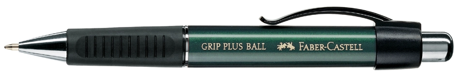 Een faber-castell balpen met drukknop grip plus steingrijs koop je bij NiceSupplies.nl