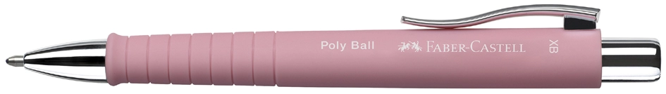 Een faber-castell balpen met drukknop poly bal xb rosé koop je bij NiceSupplies.nl