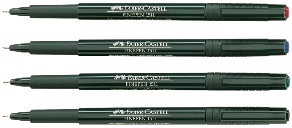 Een faber-castell fijnschrijver finepen 1511 zwart koop je bij NiceSupplies.nl