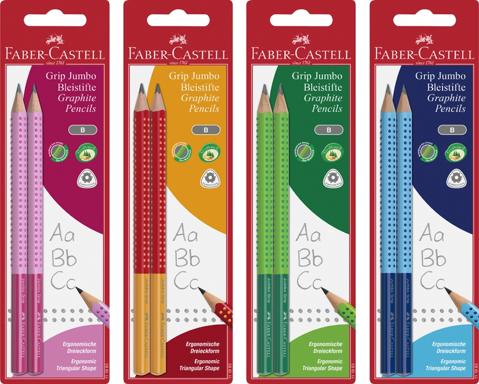 Een faber-castell potlood jumbo grip two tone blisterkaart koop je bij NiceSupplies.nl