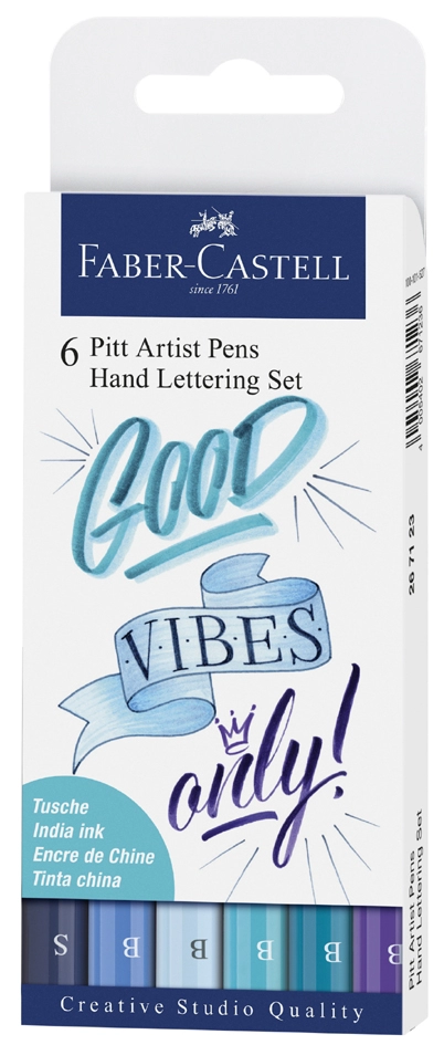 Een faber-castell tekenpen pitt artist pen 6 stuks etui koop je bij NiceSupplies.nl