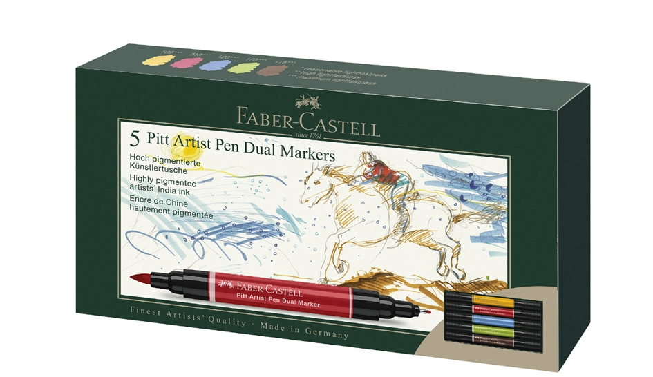 Een faber-castell tekenpen pitt artist pen dual marker 10stuks koop je bij NiceSupplies.nl