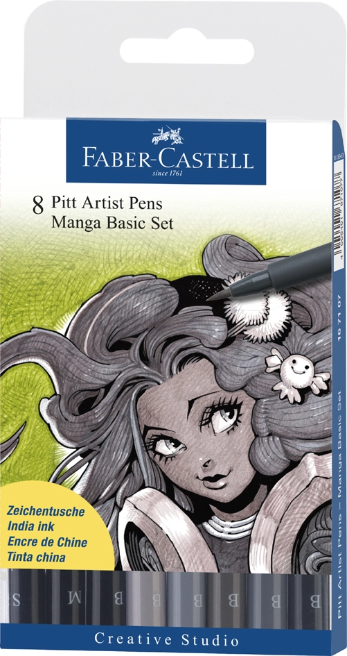 Een faber-castell tekenpen pitt artist pen etui manga koop je bij NiceSupplies.nl