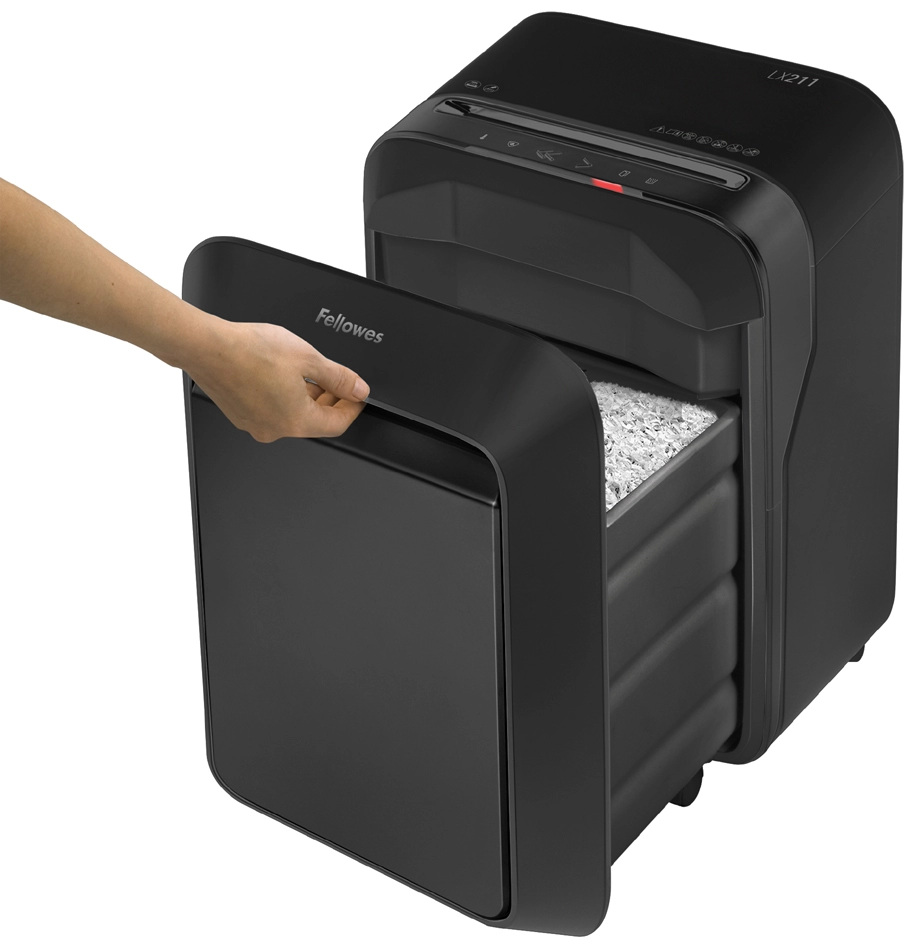 Een fellowes papiervernietiger powershred lx 211 zwart koop je bij NiceSupplies.nl