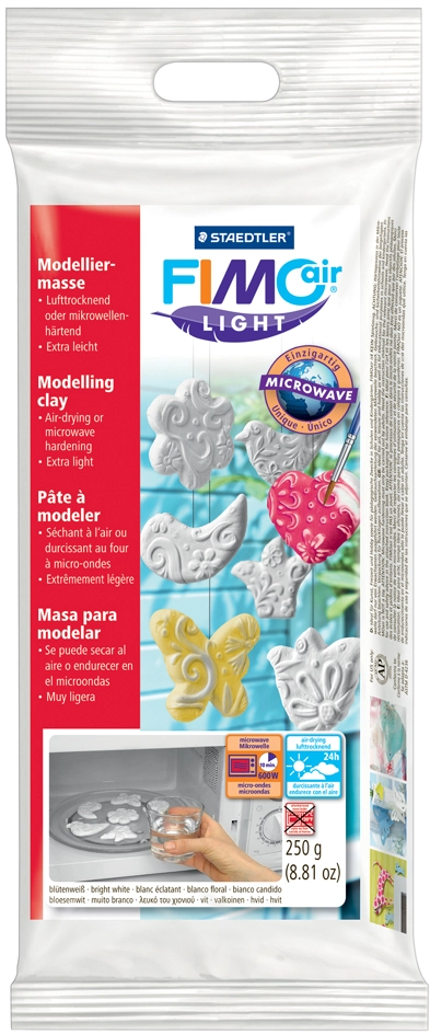 Een fimo air light boetseerklei uithardend zonder oven wit 125gr koop je bij NiceSupplies.nl