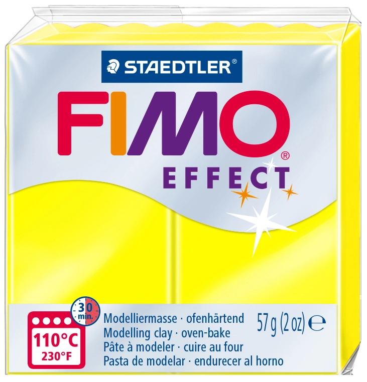 Een fimo effect boetseerklei uithardend in oven neonlila 57 g koop je bij NiceSupplies.nl