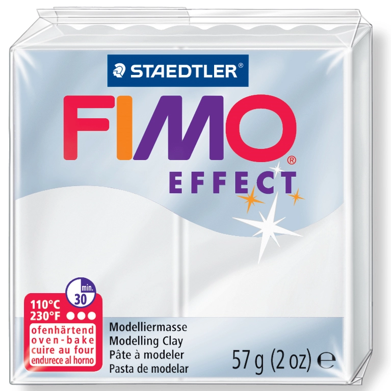 Een fimo effect boetseerklei uithardend in oven transparant-blauw koop je bij NiceSupplies.nl