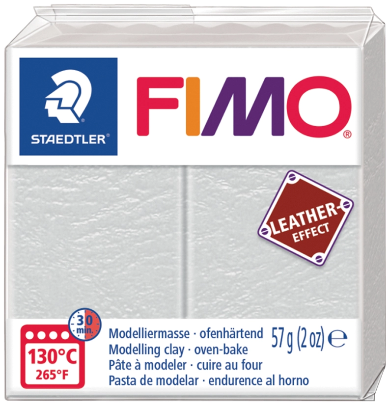 Een fimo effect leather boetseerklei lagune 57 g koop je bij NiceSupplies.nl