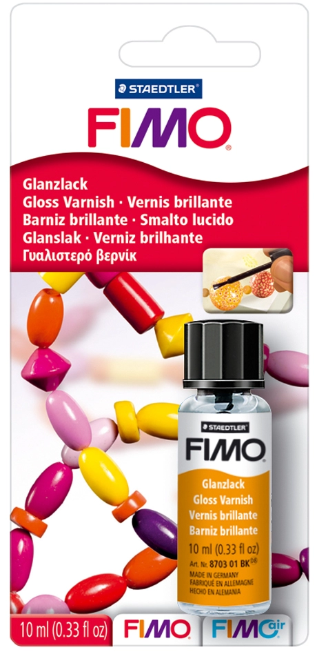 Een fimo glanslak 10 ml in gverwijderen penseel in deksel koop je bij NiceSupplies.nl