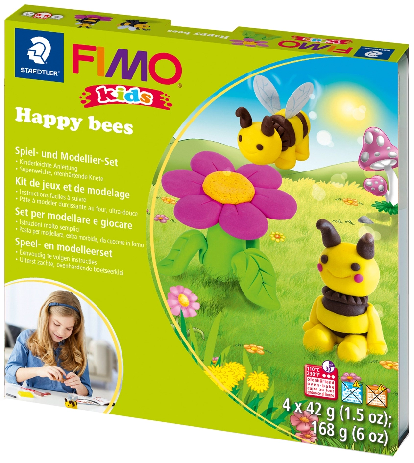 Een fimo kids boetseer-set form en play happy bees level 3 koop je bij NiceSupplies.nl