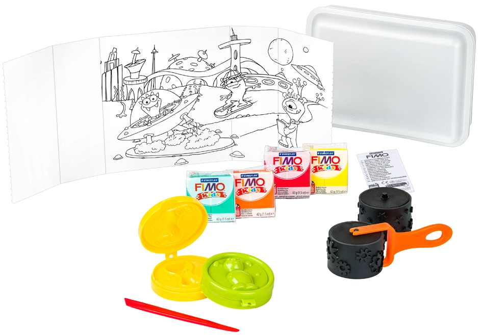 Een fimo kids boetseer-set tool box alien 10-delig koop je bij NiceSupplies.nl