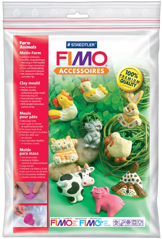 Een fimo motief vorm dieren op bauernhof 9 motief koop je bij NiceSupplies.nl